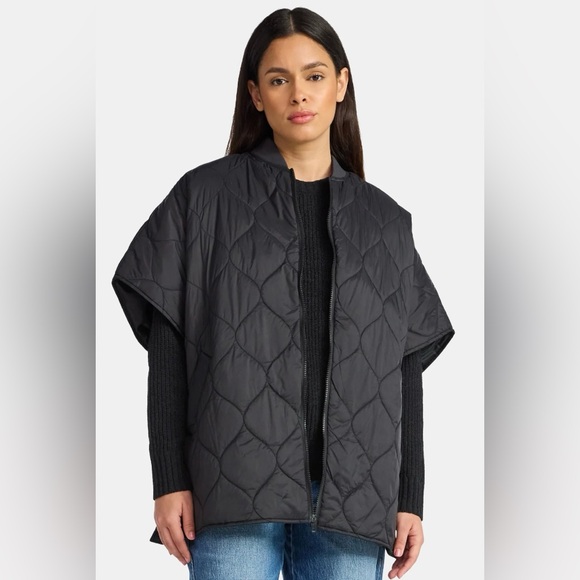 Time and Tru Jackets & Blazers - NWT Women’s Black Quilted Puffer vest Nylon Jacket
